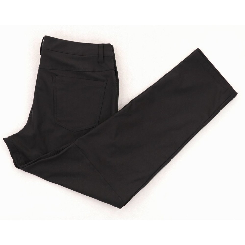 Lululemon ABC Pant Classic Men's 32 X 30 Black Warpstreme Athleisure Polyester